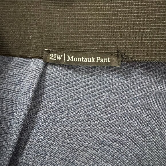 Talbots Montauk Pull On Pants 22W Blue Viscose Blend Stretch Office PT-2587 - Picture 9 of 10